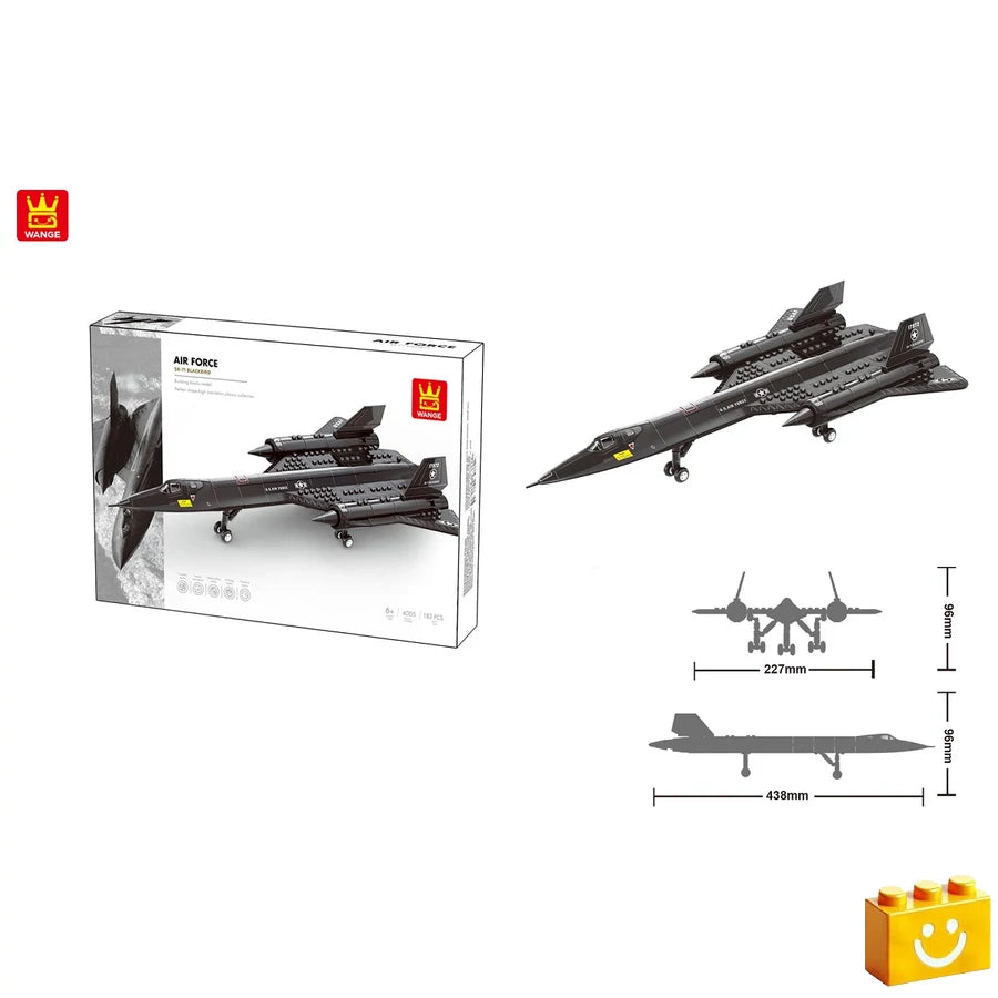 Wange SR-71 Blackbird felderítő repülőgép éítőjáték