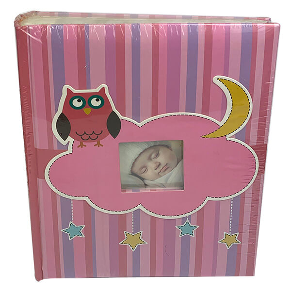 Baglyos bedugós fényképalbum - 200 db 10x15 cm - rózsaszín