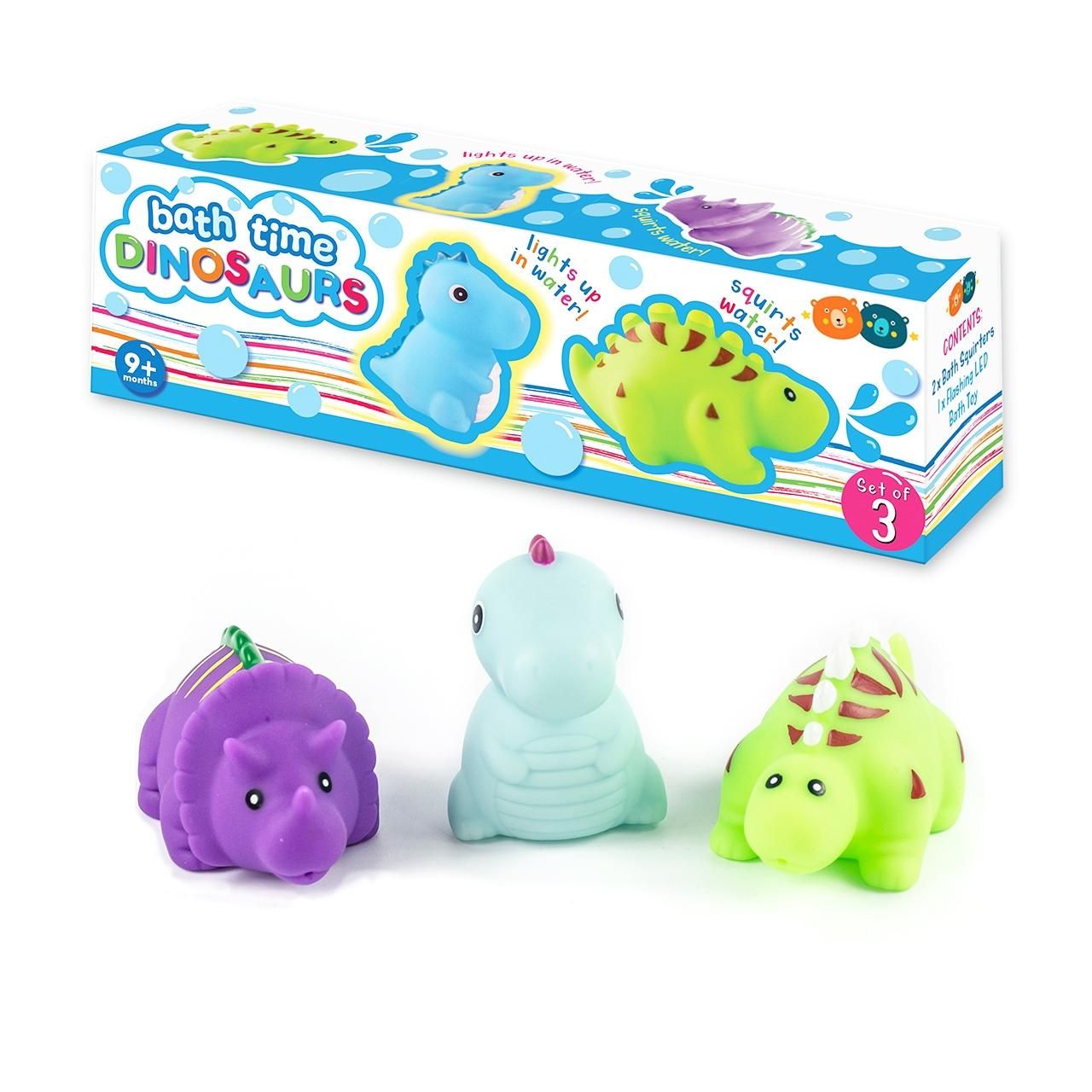 Buddy & Barney világító, spriccelő dinó fürdőjáték