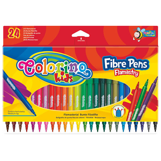 Colorino 24 darabos filctoll készlet - vékony hegyű