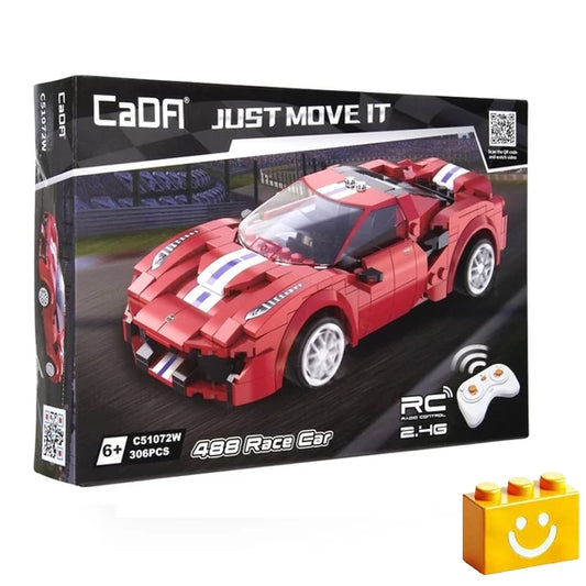 Cada 488 Supercar távirányítós versenyautó építőjáték