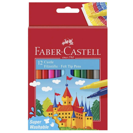 Faber Castell kimosható filctoll készlet 12 darabos