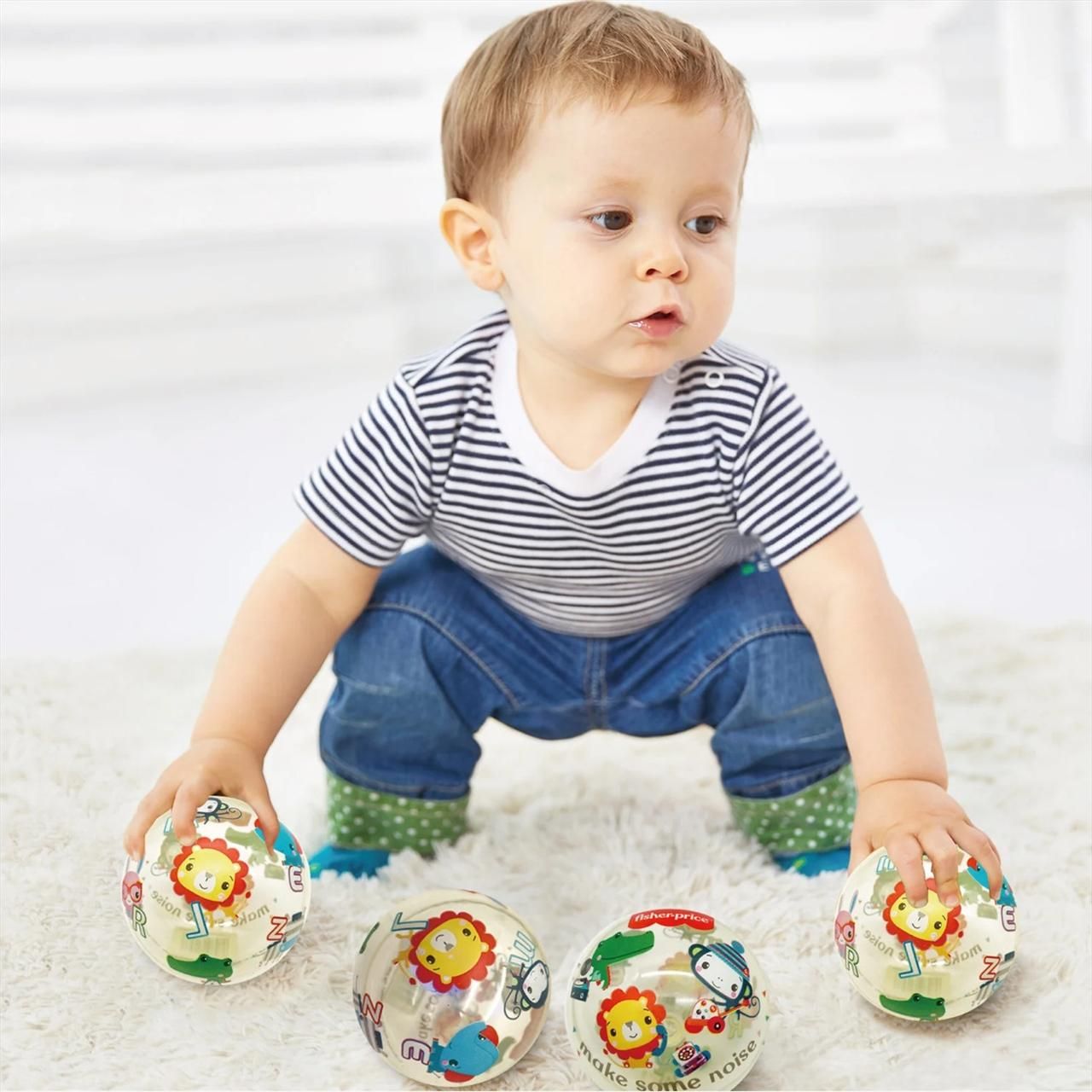 Fisher Price villanólabda 10 cm
