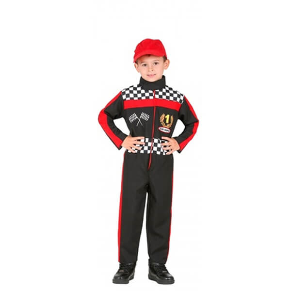 Autóversenyző jelmez 4-5 éveseknek (116 cm)