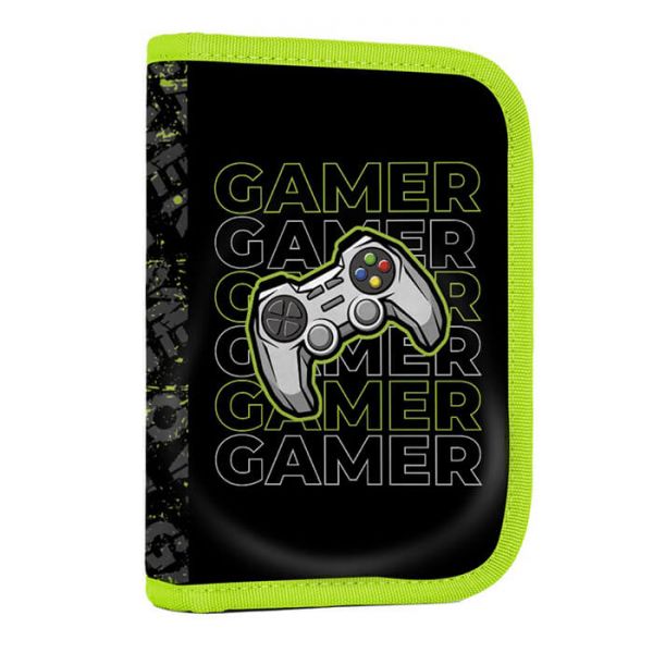 GAMER kihajthatós tolltartó - két klapnis - OXY BAG