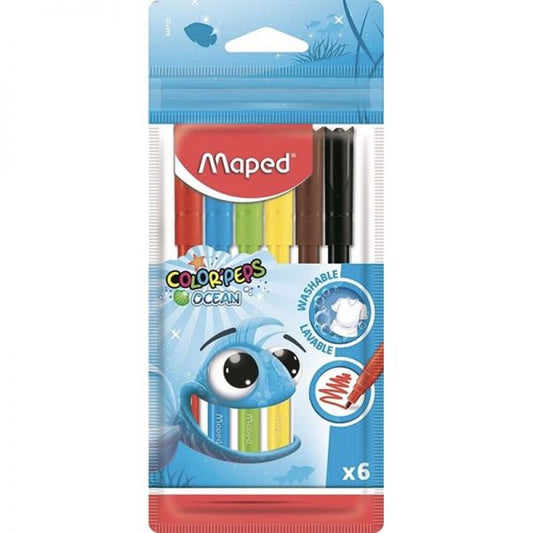 MAPED Color Peps Ocean filctoll készlet - 6 darabos - kimosható