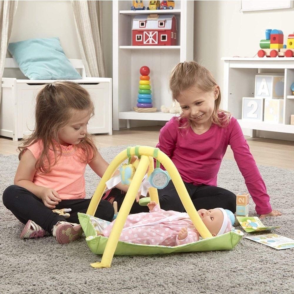 Melissa & Doug Baba játszószőnyeg játékokkal játékbabához