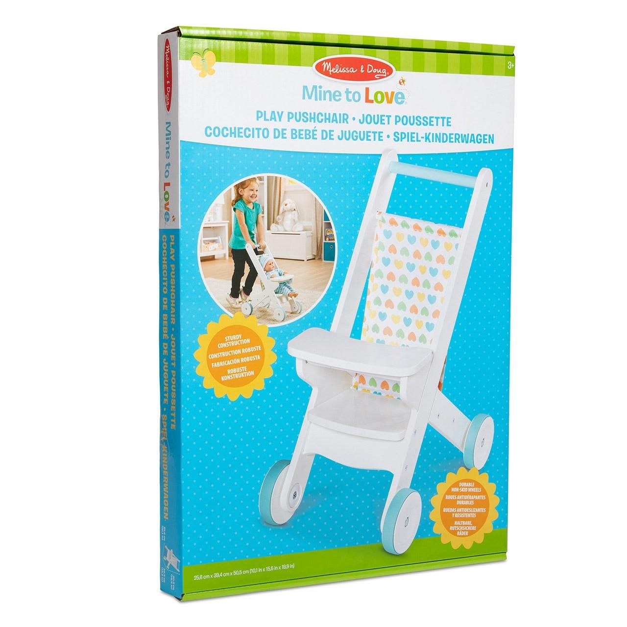 Melissa & Doug Játék babakocsi fából