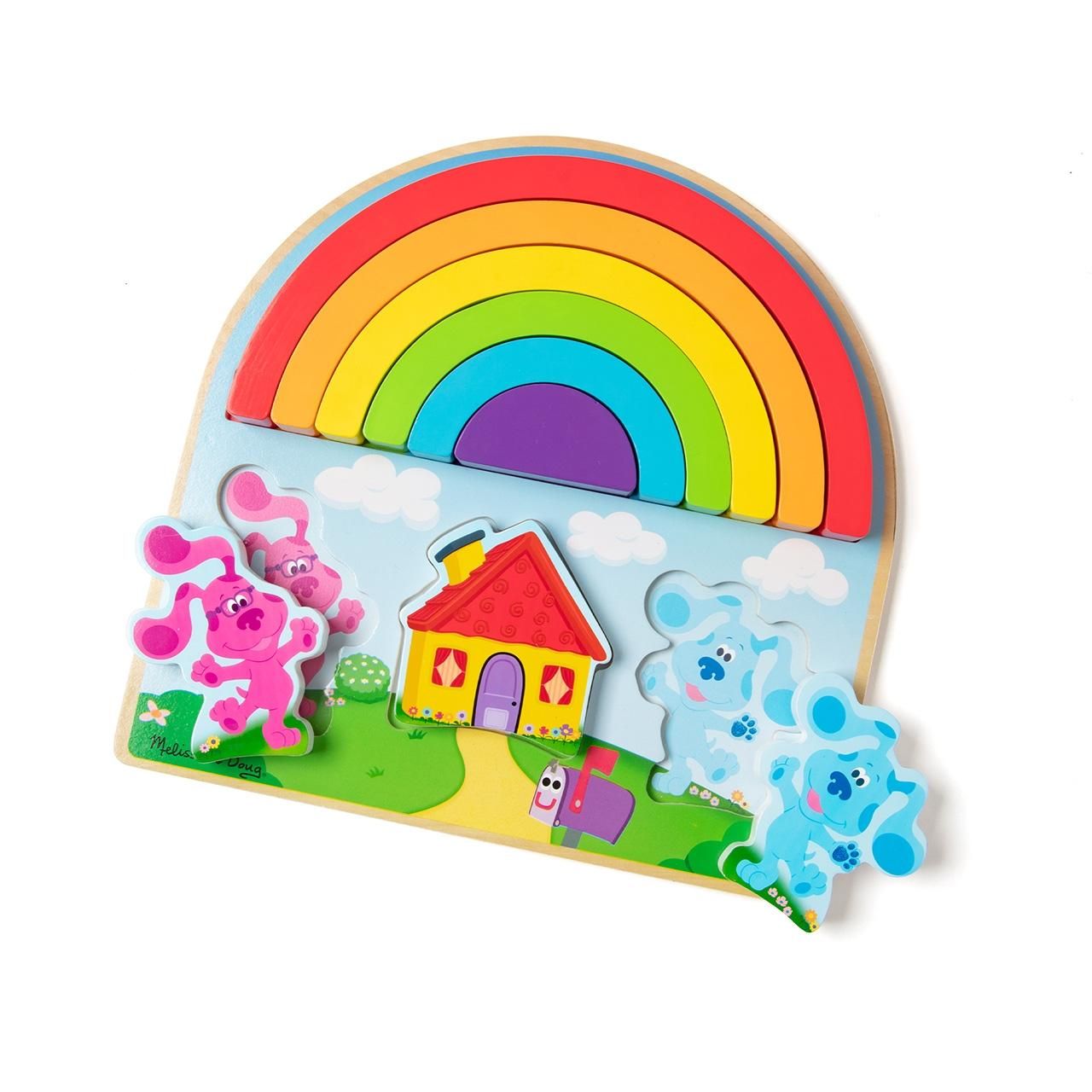 M&D Fa készségfejlesztő játék Szivárvány puzzle