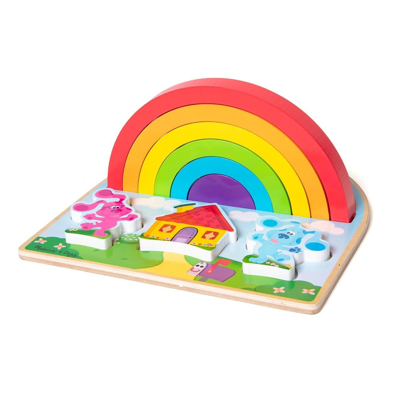 M&D Fa készségfejlesztő játék Szivárvány puzzle