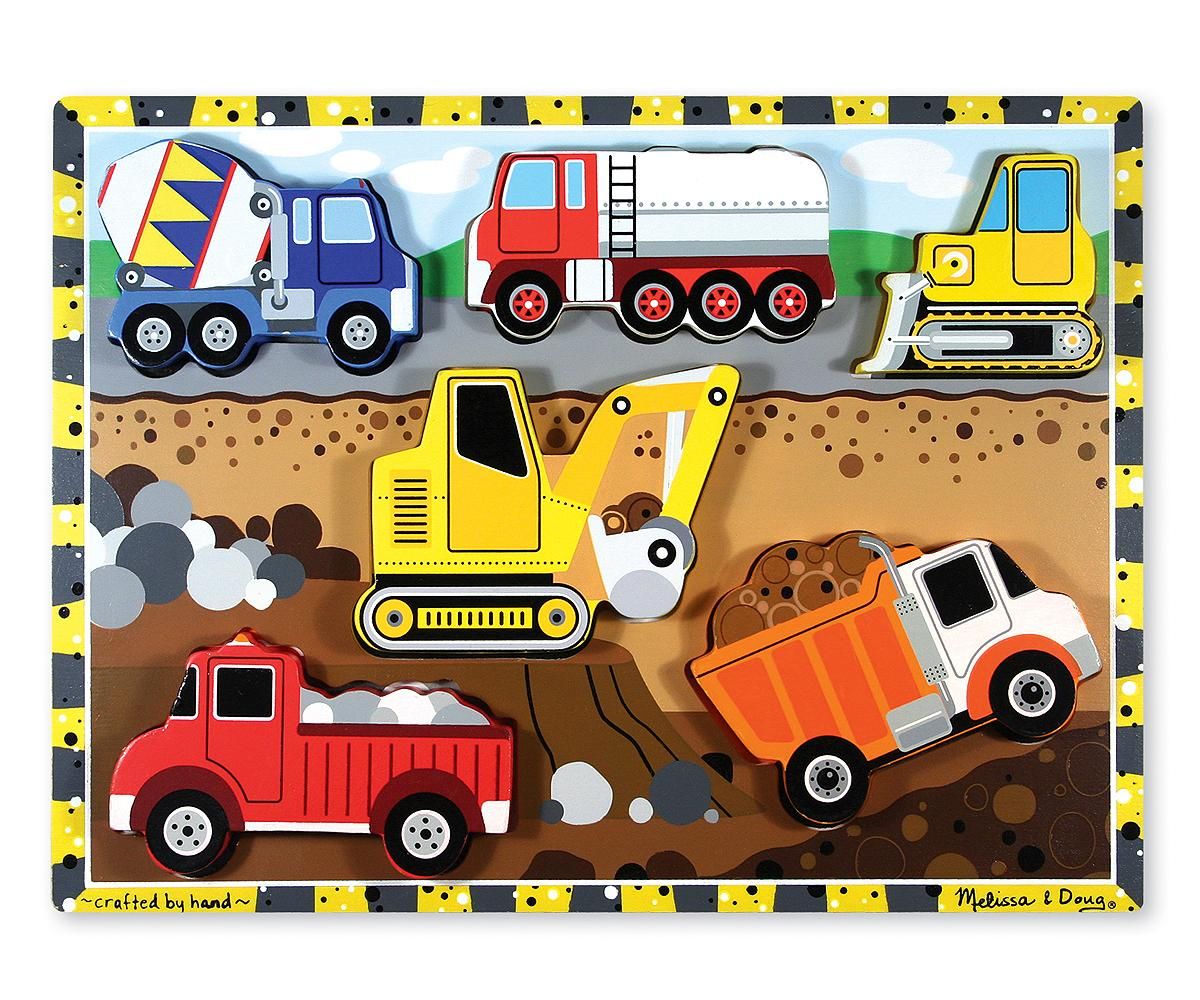 M&D Könnyen megfogható puzzle fából Munkagépek
