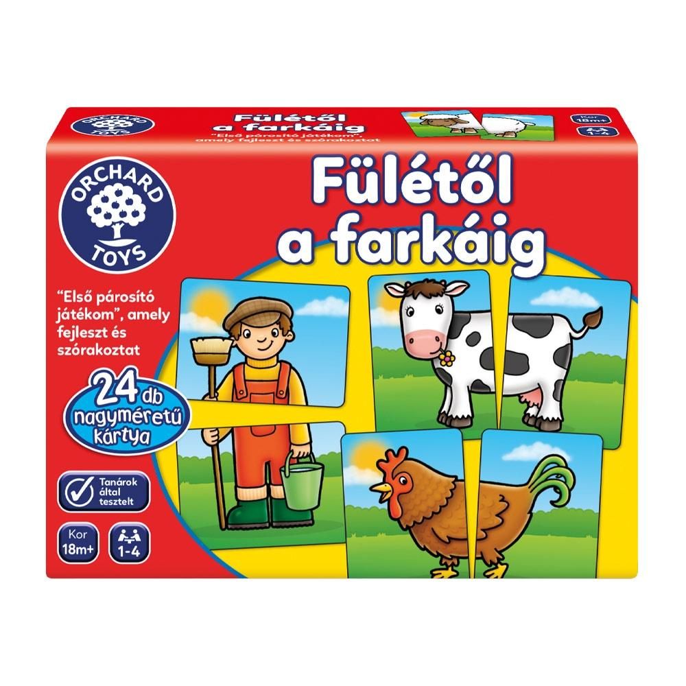 Fülétől a farkáig párosító játék